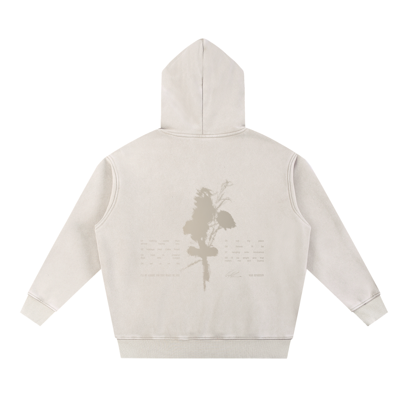 Oversized Wash Hoodie - i’ll be alright and that makes me sick